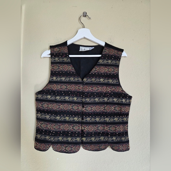 Tantrums Tops - Tantrums Vintage Embroidered Cotton Vest